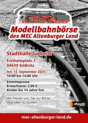 Modellbahnbörse  September 2025